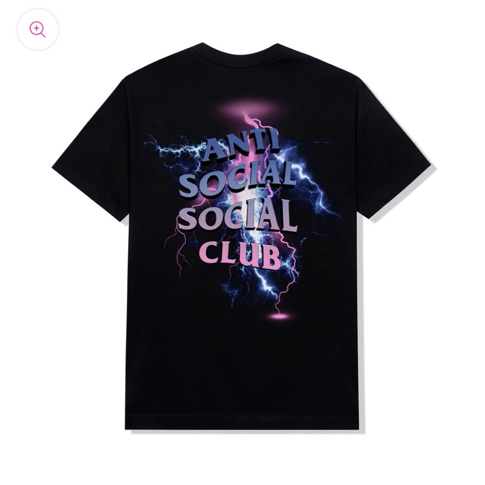AntiSocialSocialClub “Bolt From The Blue Tee” in Black -XL & Large